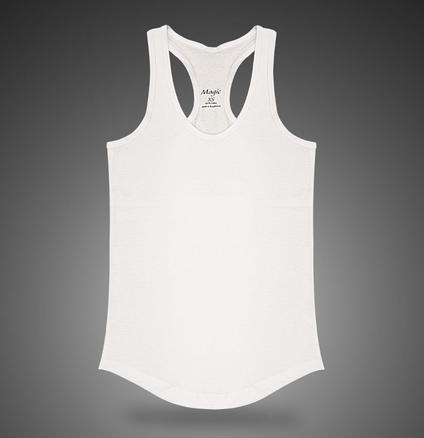 Verbazingwekkend Magic Fitted Tank Top White KK-69