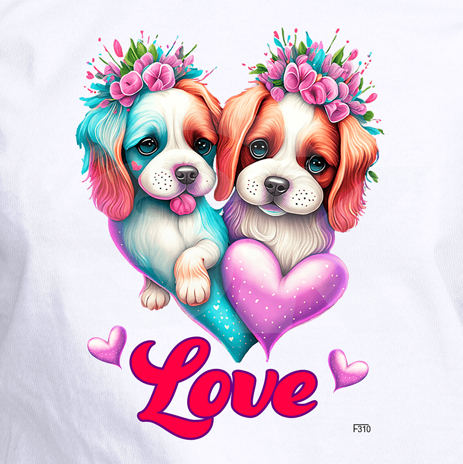 DTF-310 Love Dog x 12 Inches