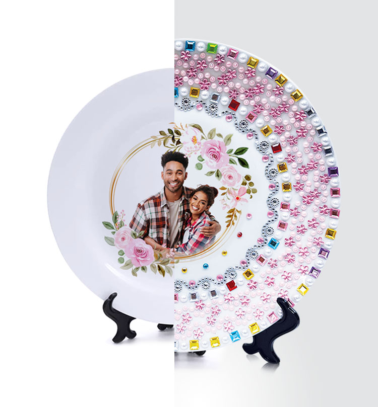 Sublimation Ceramic Plate with Stand