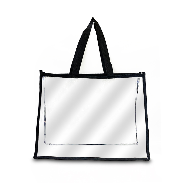 White Prints Clear Tote Bag