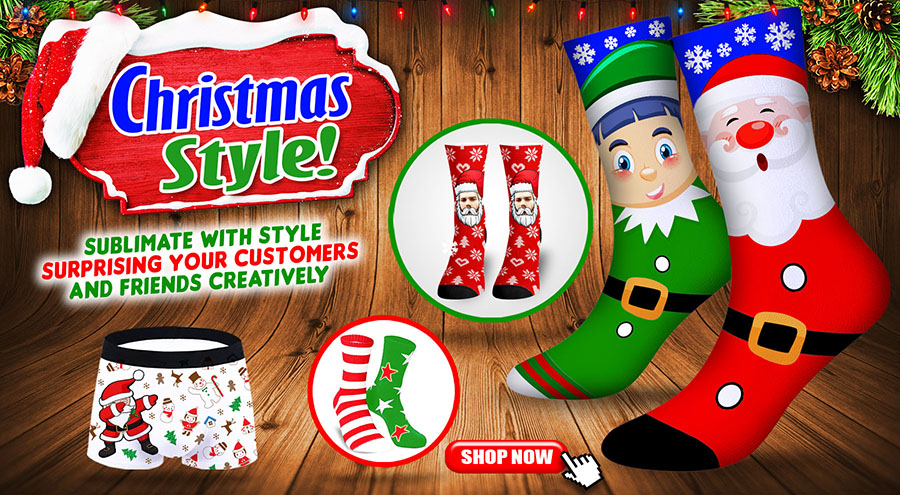 Christmas Style!!! Sublimate Socks and Boxers!!!
